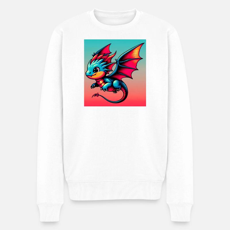 dragon - Pull Premium bio Homme - blanc