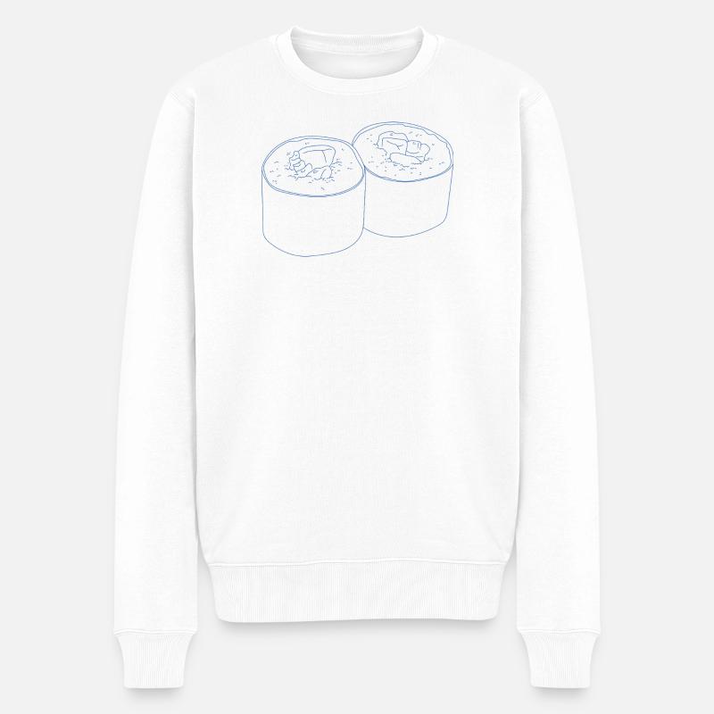 Conception de sushis - Pull Premium bio Homme - blanc