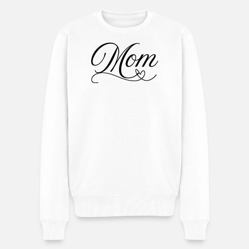 Mama - Männer Premium Bio Pullover - Weiß