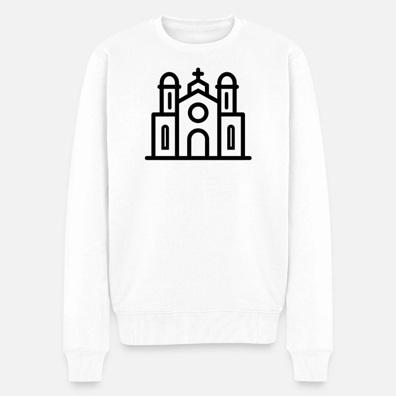 cathédrale - Pull Premium bio Homme - blanc