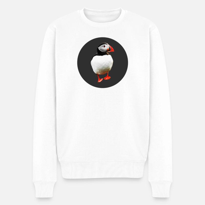 macareux - Pull Premium bio Homme - blanc