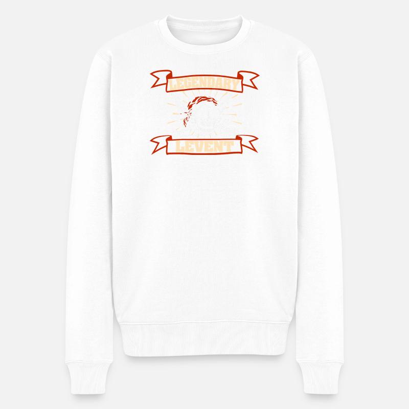 Levent comme prénom - Pull Premium bio Homme - blanc