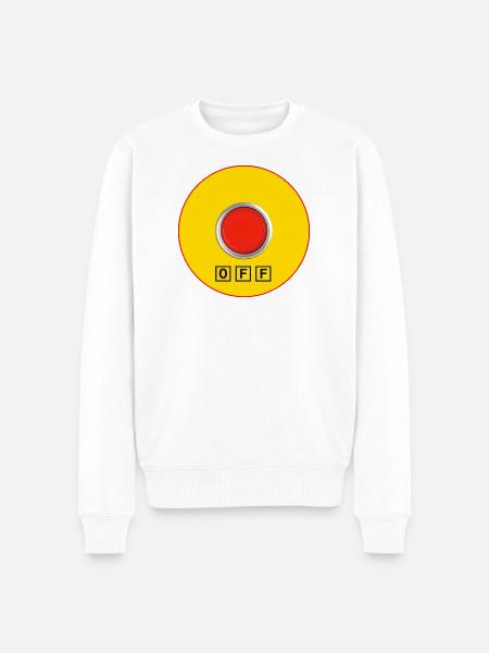 Stop for logorrheic - Men's Premium Organic Jumper - white