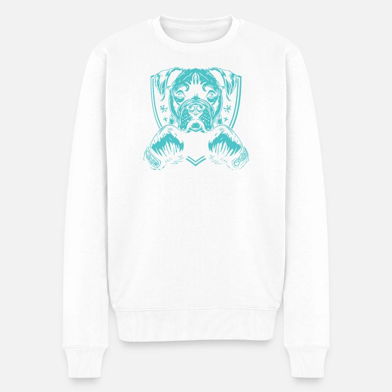 Boxer pour chien - Pull Premium bio Homme - blanc
