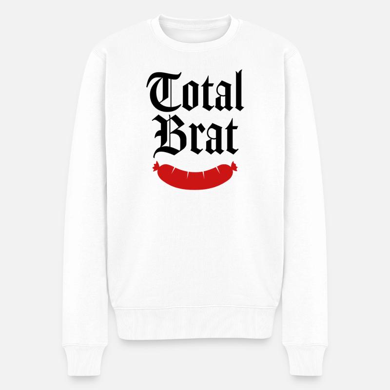 Totale Göre - Männer Premium Bio Pullover - Weiß
