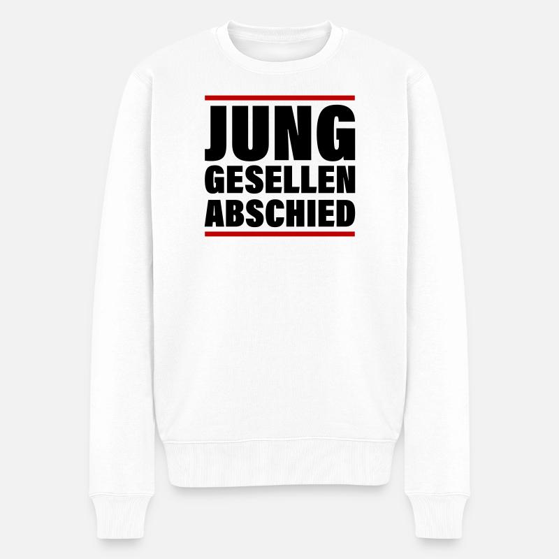 Junggesellenabschied Party Jga - Männer Premium Bio Pullover - Weiß