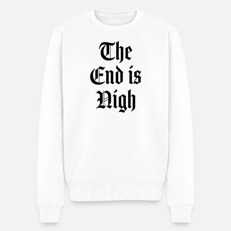 Das Ende ist nah - Männer Premium Bio Pullover - Weiß