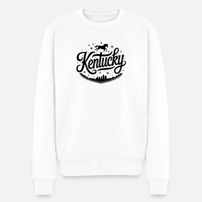 Kentucky - Souvenir USA State Design - Pull Premium bio Homme - blanc