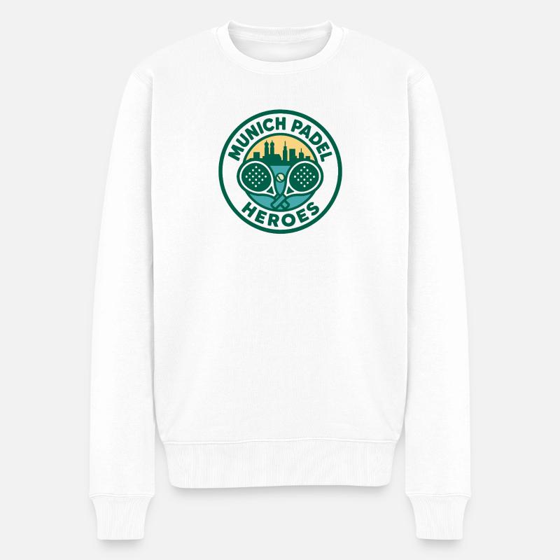 Munich Padel Heroes - Männer Premium Bio Pullover - Weiß