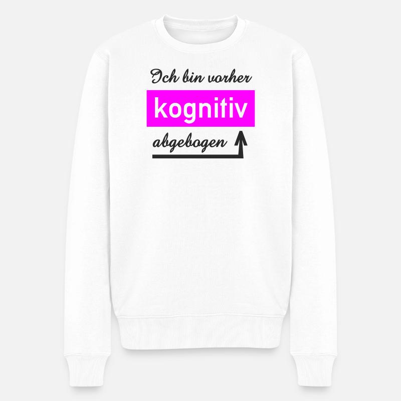 Penseur cognitif Conception personnalisée - Pull Premium bio Homme - blanc