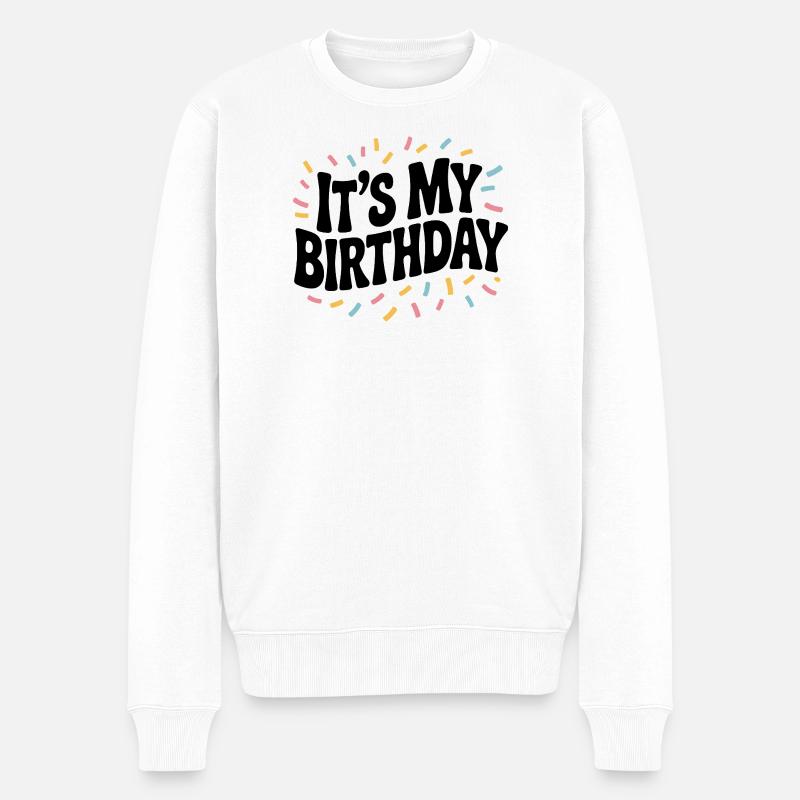 C'est mon anniversaire - Pull Premium bio Homme - blanc