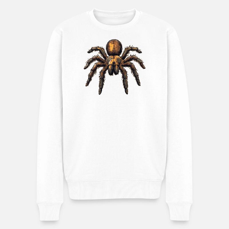 Taranteln Tarantel - Männer Premium Bio Pullover - Weiß