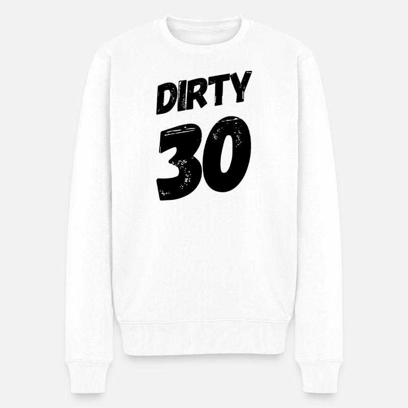 Dirty 30 30e anniversaire - Pull Premium bio Homme - blanc