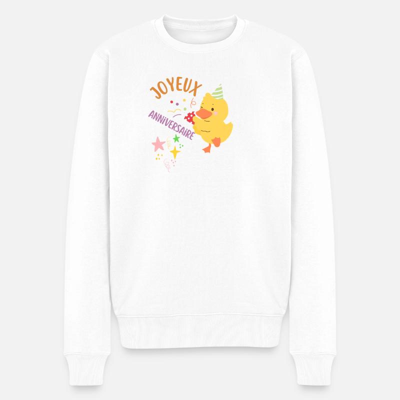 Joyeux anniversaire - Pull Premium bio Homme - blanc