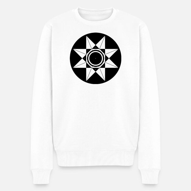 Schéma de l’étoile céleste - Pull Premium bio Homme - blanc