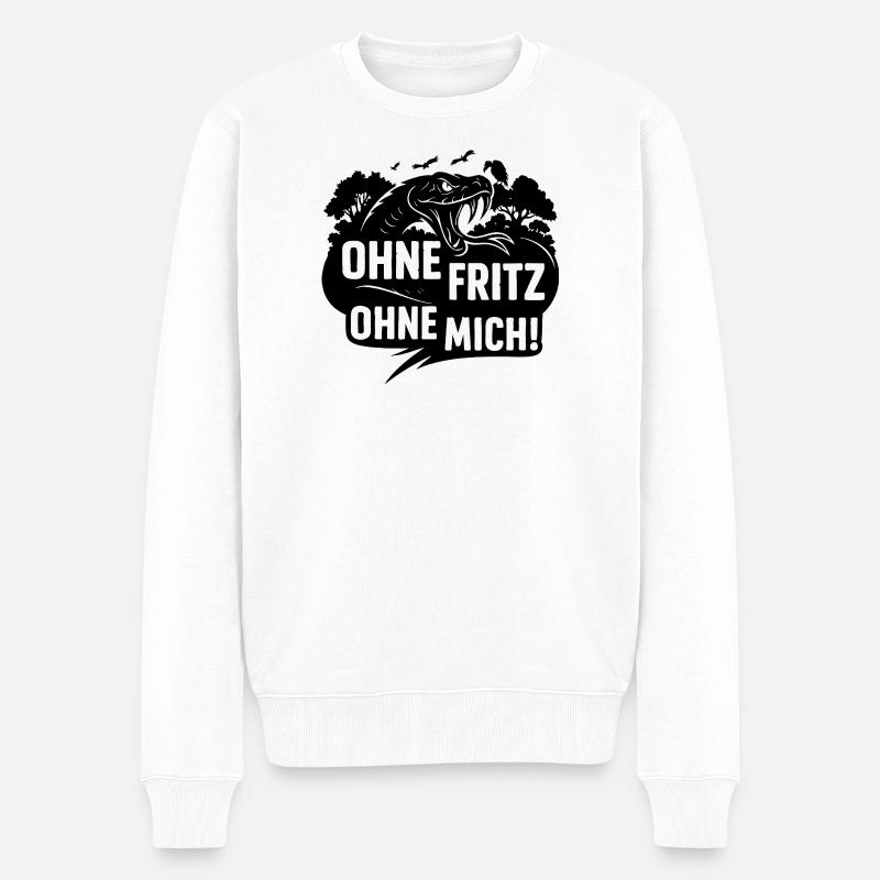 Sans Fritz Sans moi - Pull Premium bio Homme - blanc