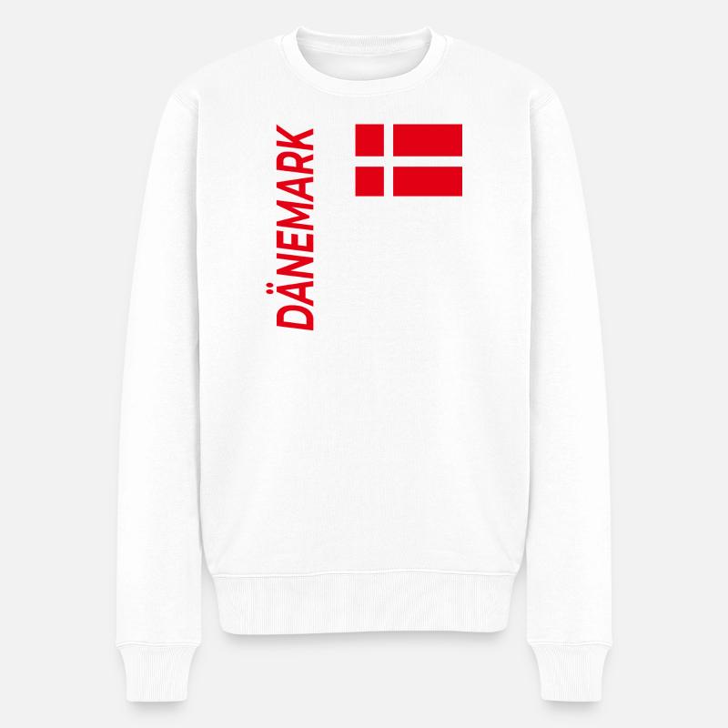 Esbjerg - Männer Premium Bio Pullover - Weiß
