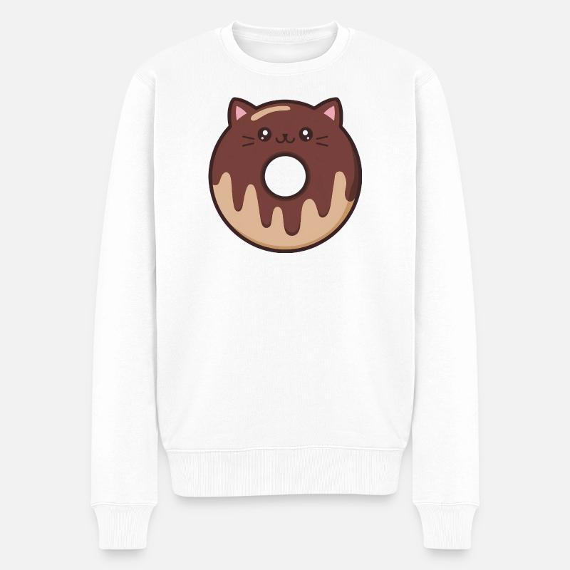 Donut chat mignon - Pull Premium bio Homme - blanc