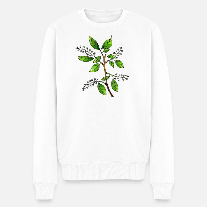 Fleur - Pull Premium bio Homme - blanc