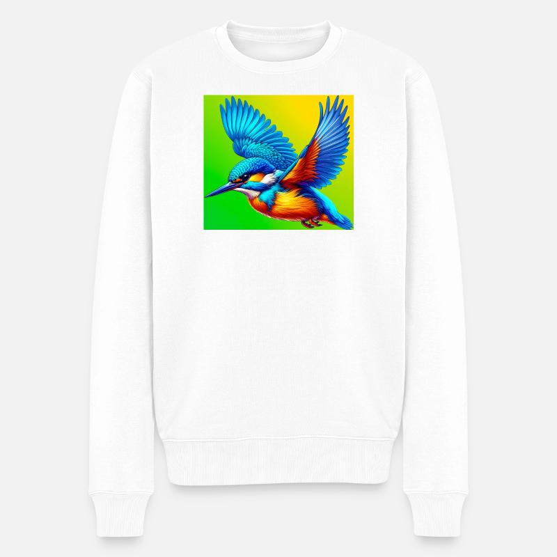 martin-pêcheur - Pull Premium bio Homme - blanc