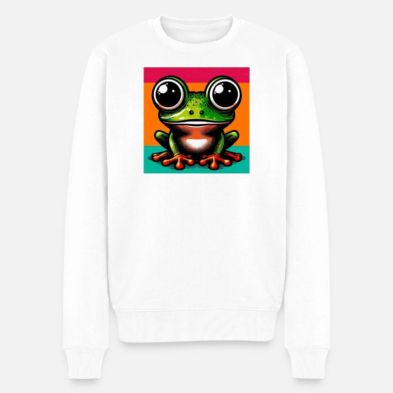 grenouille - Pull Premium bio Homme - blanc