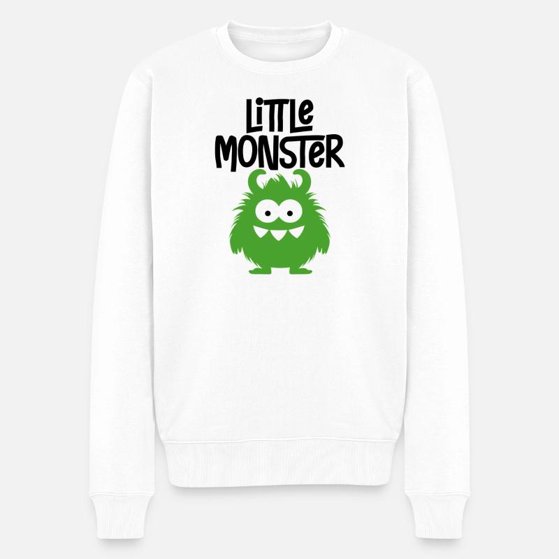 petit monstre - Pull Premium bio Homme - blanc