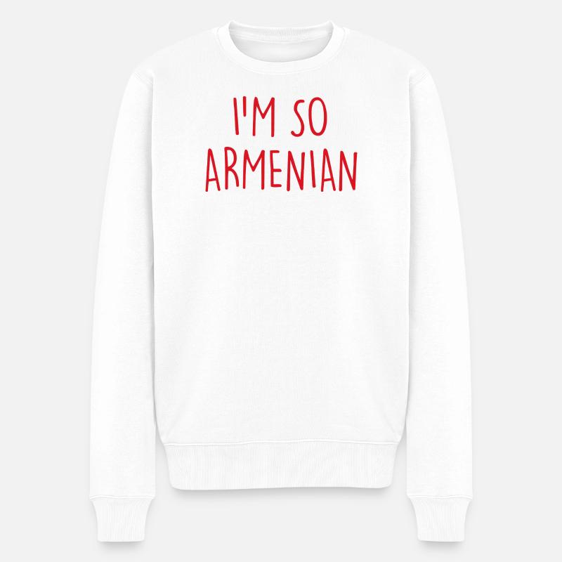 Je suis tellement arménien Arménie - Pull Premium bio Homme - blanc