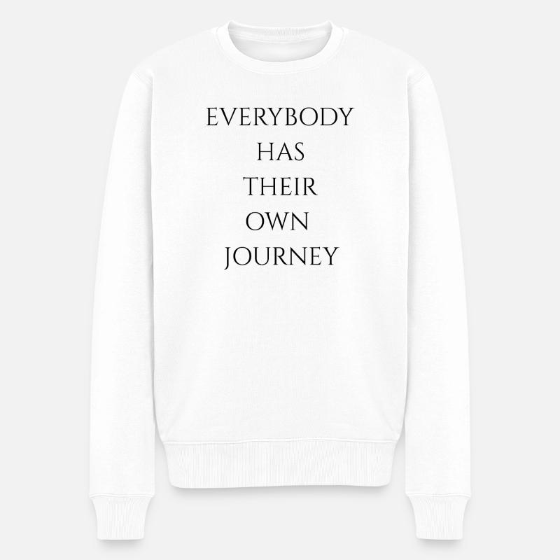 TOUT LE MONDE A SON PROPRE JOUNEY - Pull Premium bio Homme - blanc