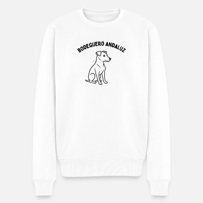 Bodeguero Andaluz dans un style noble - Pull Premium bio Homme - blanc
