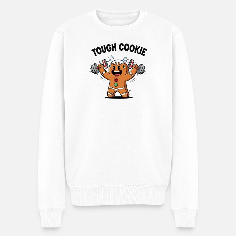 Biscuit fort - Pull Premium bio Homme - blanc