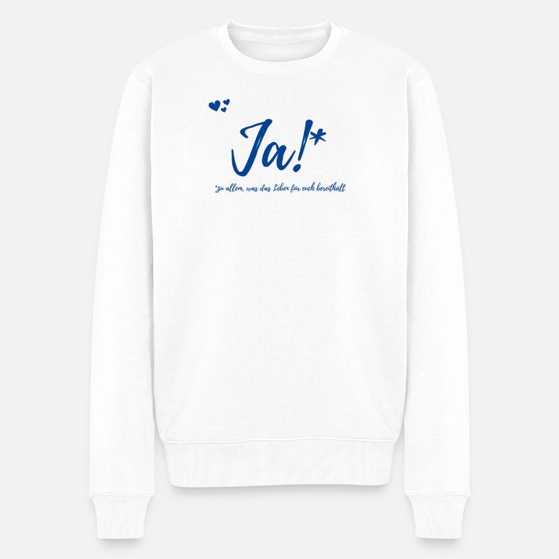 Cadeau Mariage - Pull Premium bio Homme - blanc