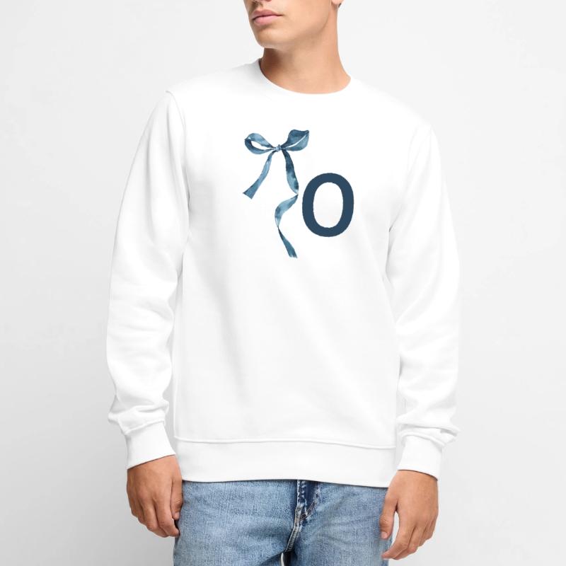 Monogramm oder Geschenkidee Männer Premium Bio Pullover