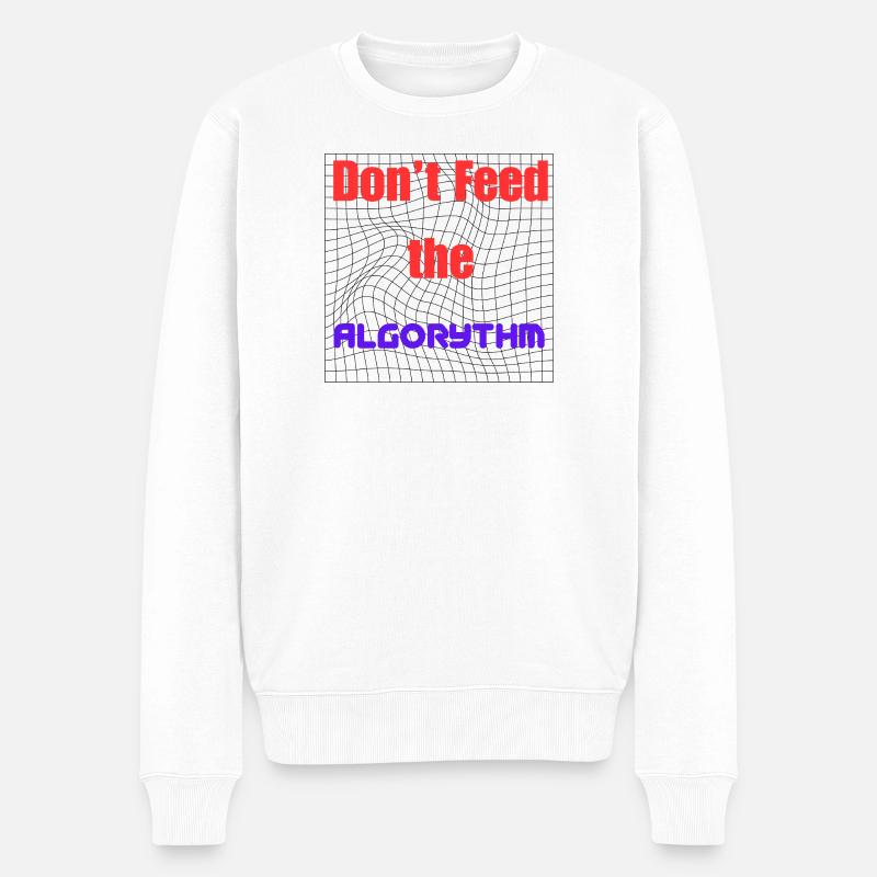 Motivation pour battre les algorithmes - Pull Premium bio Homme - blanc