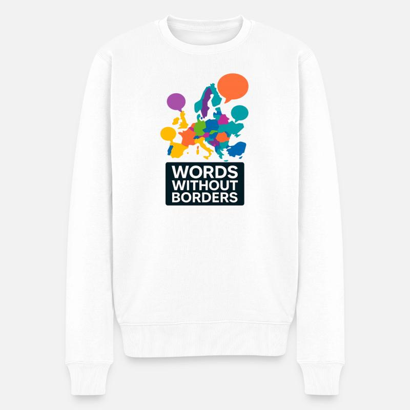 Europe Langues Journée des langues - Pull Premium bio Homme - blanc