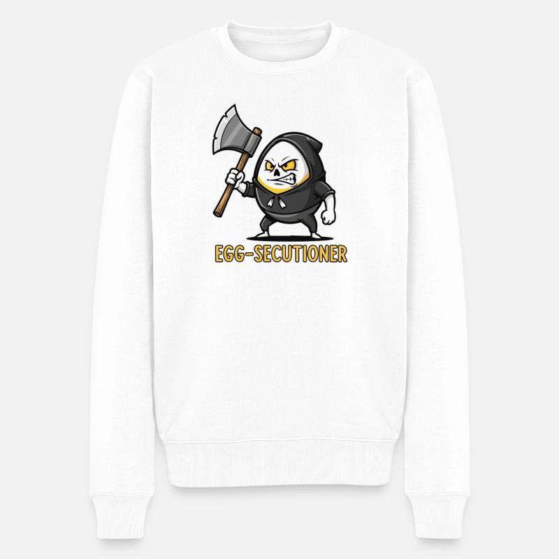 Zeit der Eizellentnahme - Männer Premium Bio Pullover - Weiß