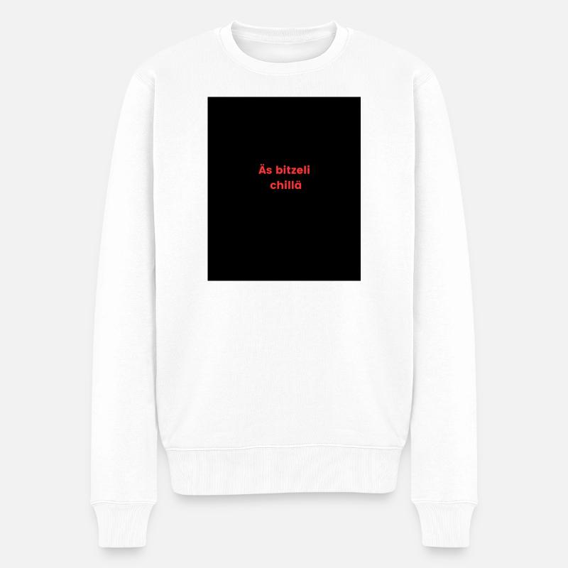 Äs bitzeli chillä T-Shirt classique - Pull Premium bio Homme - blanc