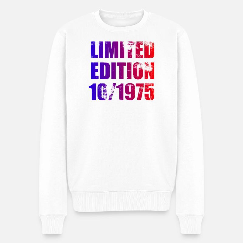 50e anniversaire Edition limitée 10/1975 - Pull Premium bio Homme - blanc