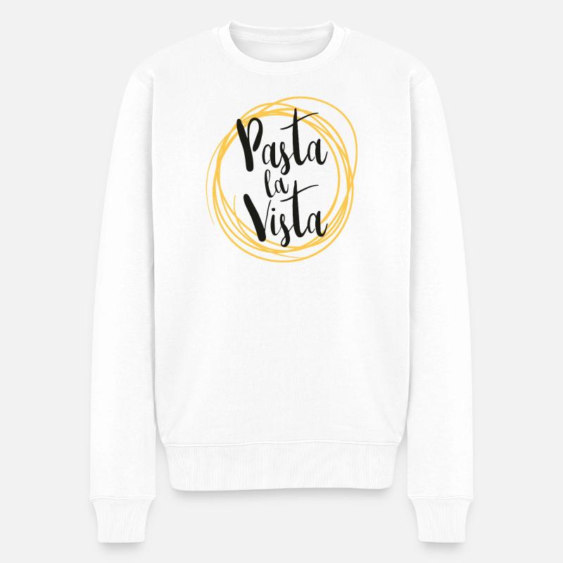 Pasta la Vista – Funny Food Design - Pull Premium bio Homme - blanc