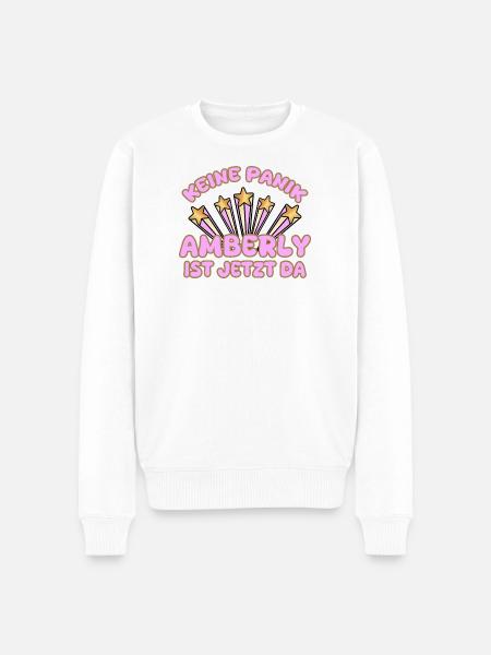 Amberly as a woman's name - Men's Premium Organic Jumper - white
