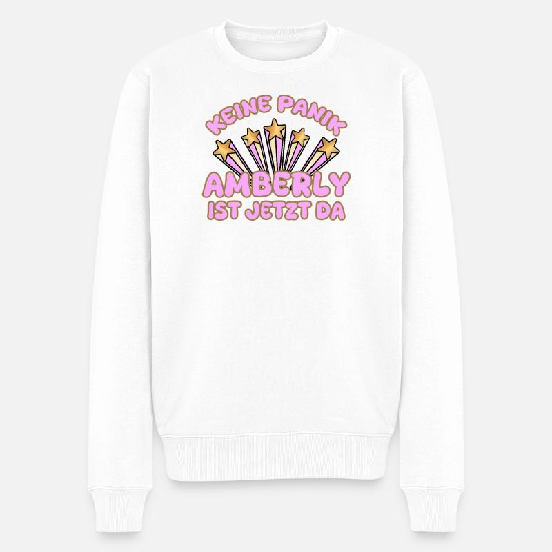 Amberly comme nom de femme - Pull Premium bio Homme - blanc