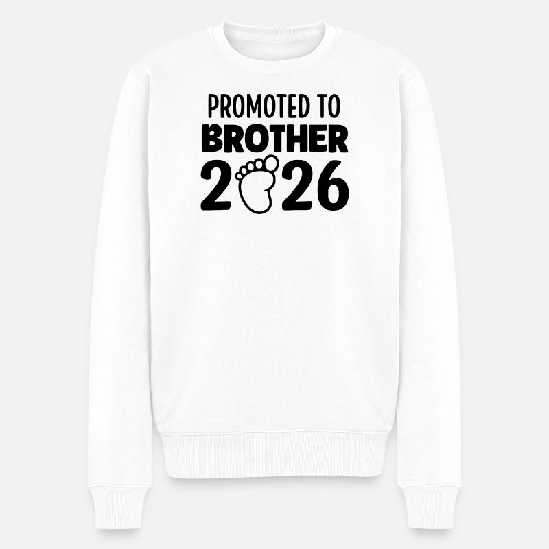 Promu au rang de Frère 2026 - Pull Premium bio Homme - blanc