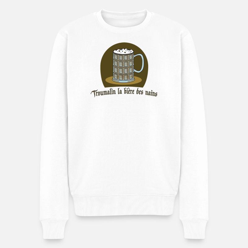 Bière Troumalin par Helfspawn - Pull Premium bio Homme - blanc