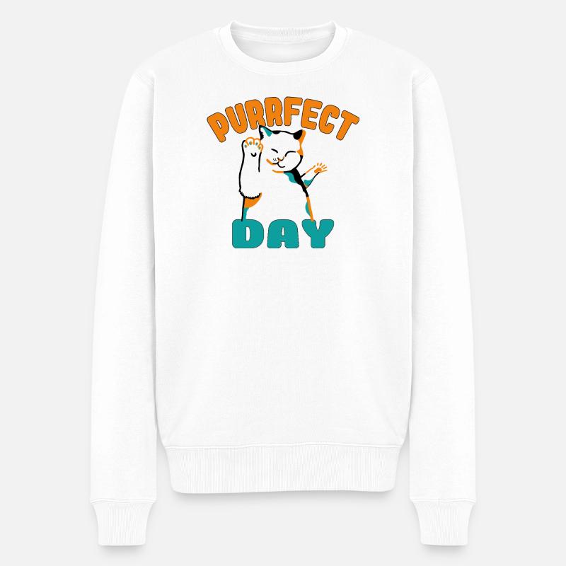 Déguisement de chat danseur vibrant - Pull Premium bio Homme - blanc