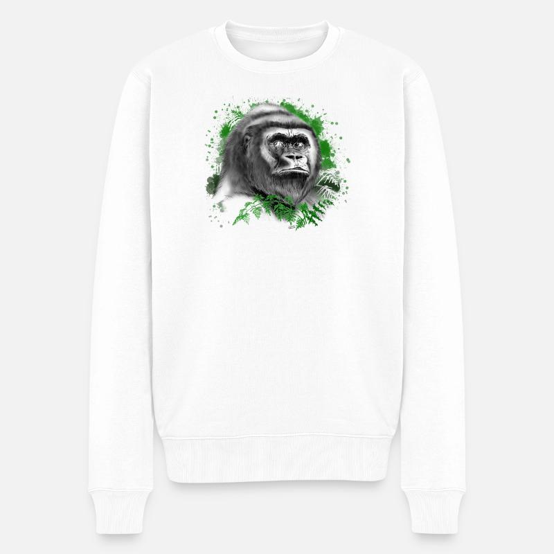 Gorille - Pull Premium bio Homme - blanc