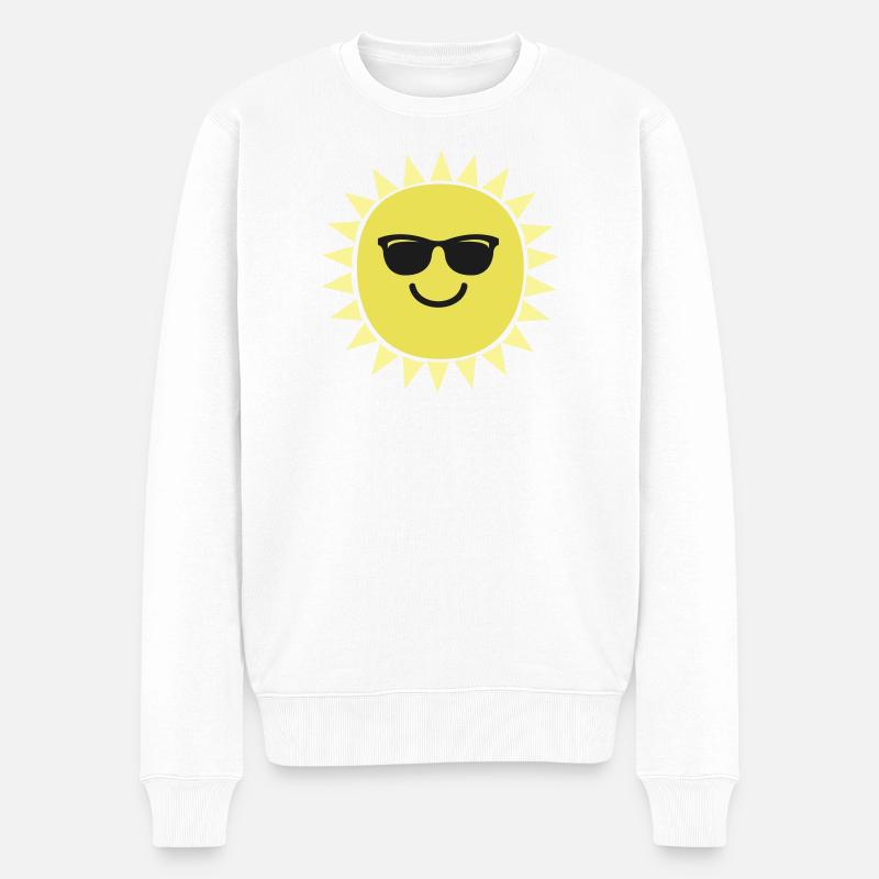 Lunettes de soleil - Pull Premium bio Homme - blanc