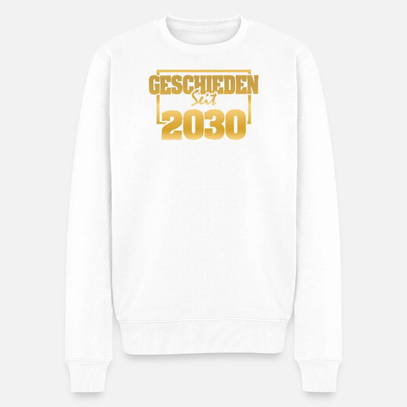 Ehefrau 2030 - Männer Premium Bio Pullover - Weiß