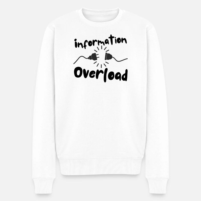 Information surcharge courant de prise - Pull Premium bio Homme - blanc