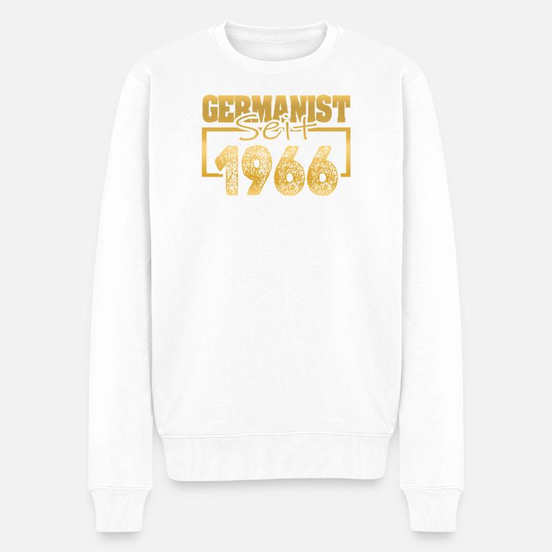 Studium 1966 - Männer Premium Bio Pullover - Weiß