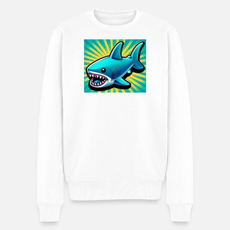 Requin - Pull Premium bio Homme - blanc
