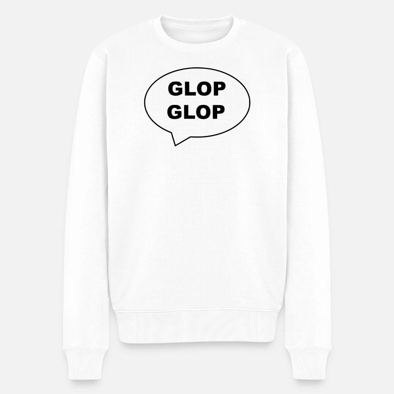  glop - Pull Premium bio Homme - blanc